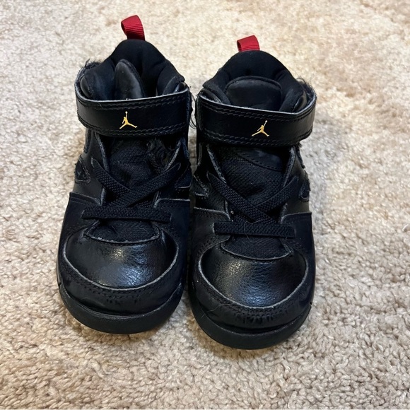 NIKE JORDAN FLIGHT CLUB 91 555330-067 SHOES SIZE 7C TODDLER BLACK RED SNEAKERS - Picture 7 of 12